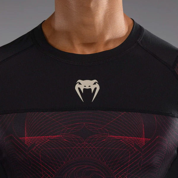 Рашгард Venum G-Fit Air Men's Long Sleeve Rashguard Deep Black Fire Red
