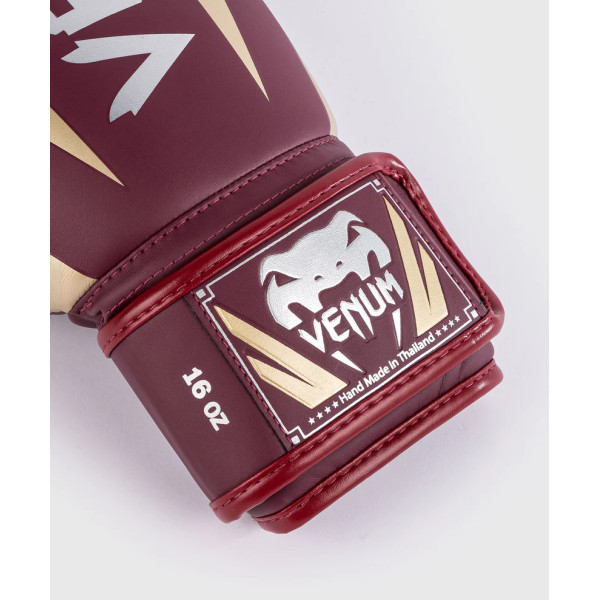 Боксерські рукавички Venum Elite Boxing Gloves - Burgundy Gold