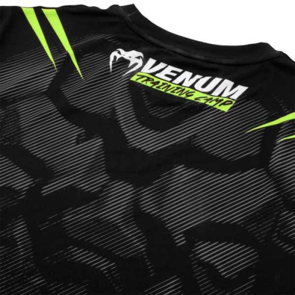 Футболка Venum Training Camp 2.0 T-shirt Black Neo Yellow