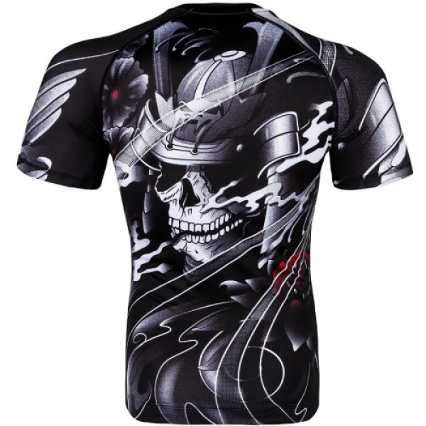 Рашгард Venum Samurai Skull Rashguard Short Sleeves Black
