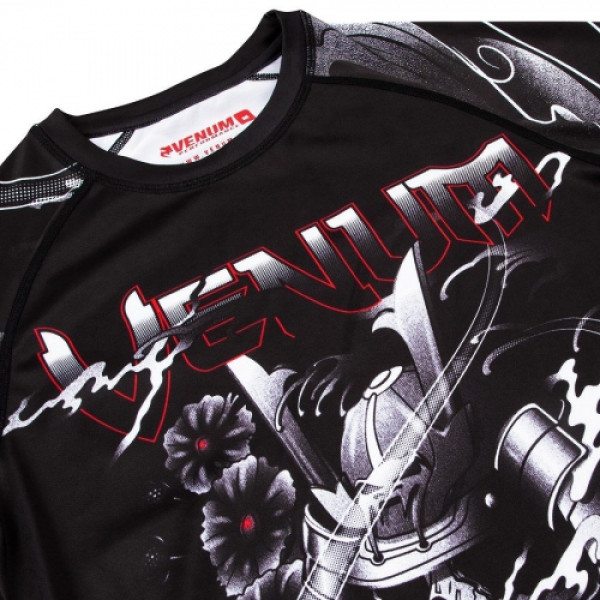 Рашгард Venum Samurai Skull Rashguard Short Sleeves Black