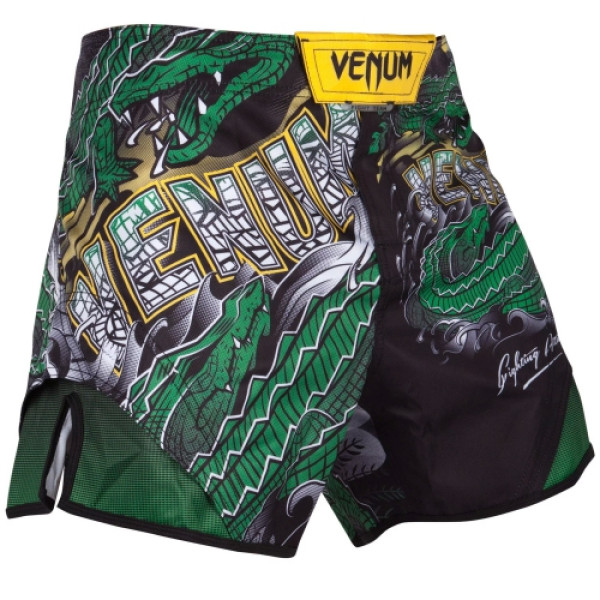 Шорти для MMA Venum Crocodile Fightshorts Black Green