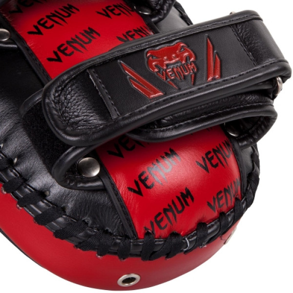 Тай-пади Venum Kick Pads Leather Red Devil