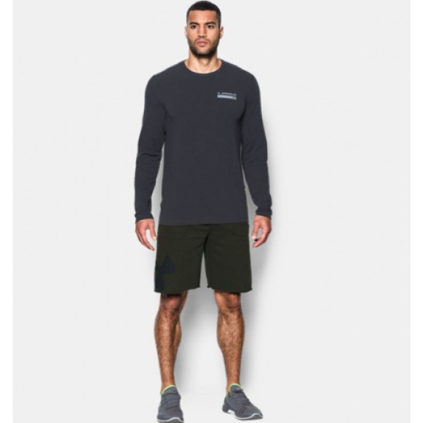 Шорти Under Armour Rival Fleece Exploded Logo Artillery Green