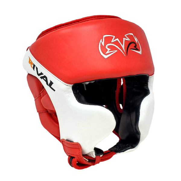 Боксерський шолом Rival RHGC2C Amateur Competition Headgear with Cheek Protectors Red White