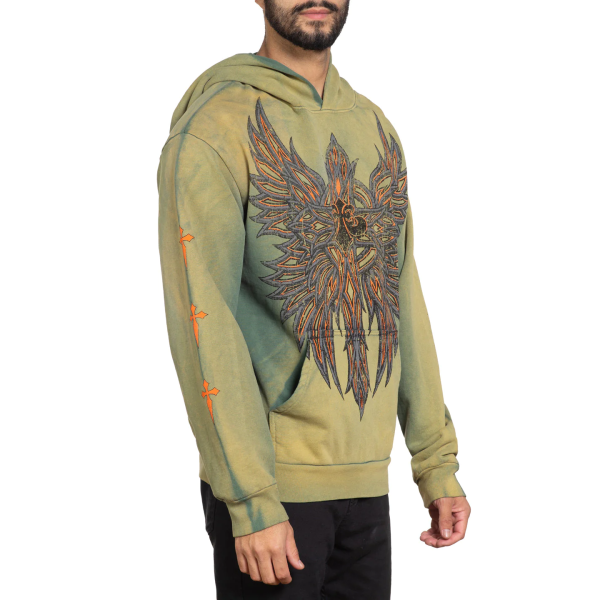 Худі Affliction Absolution Po Hood Vtg. Green Potassium Spay