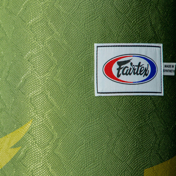 Боксерський мішок Fairtex HB6PY Muay Thai Banana Bag Python Print Green