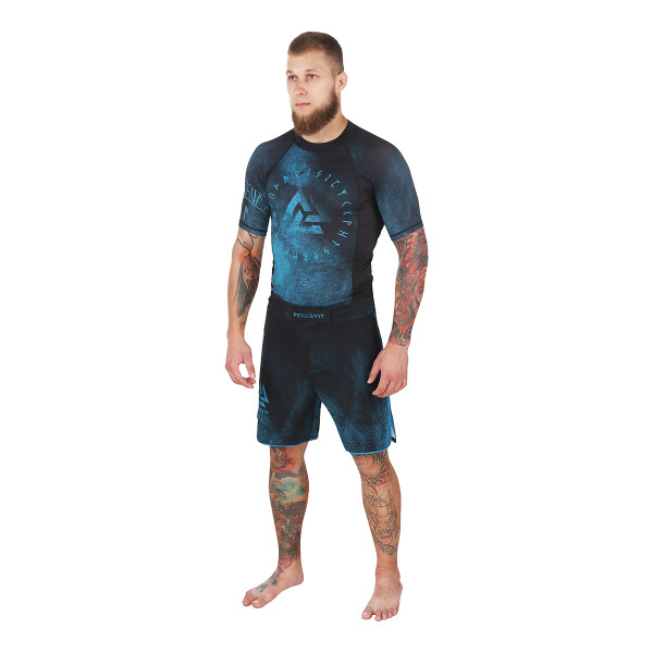 Рашгард Peresvit Overpower Blue Short Sleeve