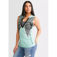 Жіноча безрукавка Affliction Age of Winter Rust Tank Lt Jade Construction Wash
