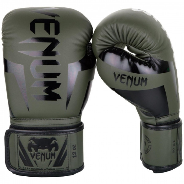 Боксерські рукавиці Venum Elite Boxing Gloves Khaki Black