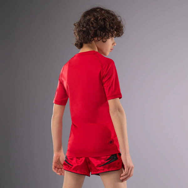 Дитячий рашгард Venum Contender Kids Rashguards Short Sleeves - Cherry Red