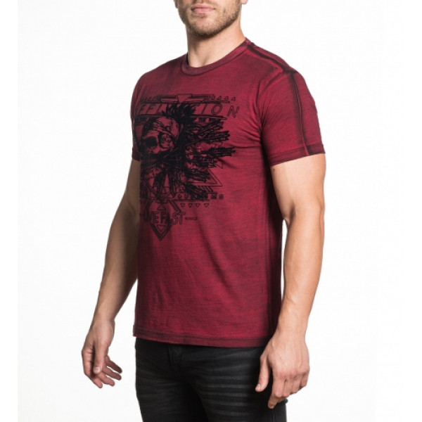 Футболка Affliction AC Mohawk T-Shirt Red