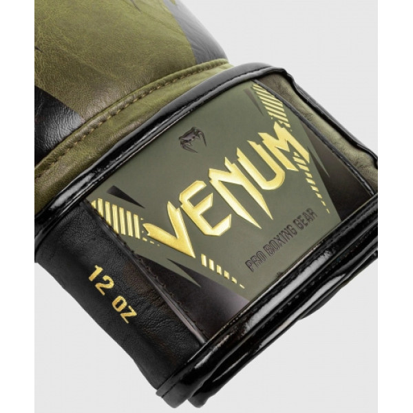 Боксерські рукавиці Venum Impact Boxing Gloves Khaki Gold