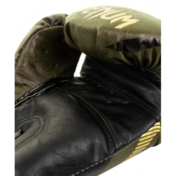 Боксерські рукавиці Venum Impact Boxing Gloves Khaki Gold