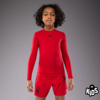 Дитячий рашгард Venum Contender Kids Rashguards Long Sleeves - Cherry Red