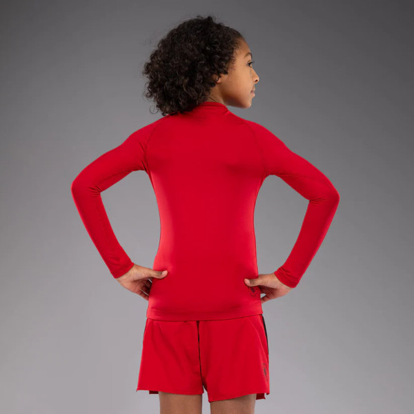 Дитячий рашгард Venum Contender Kids Rashguards Long Sleeves - Cherry Red