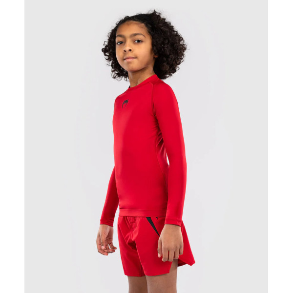 Дитячий рашгард Venum Contender Kids Rashguards Long Sleeves - Cherry Red