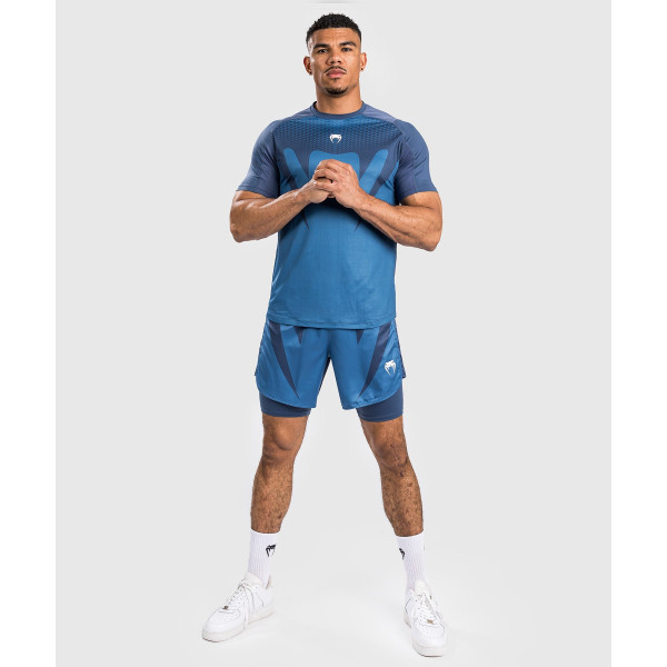 Тренувальна футболка Venum Attack Dry Tech Navy Blue