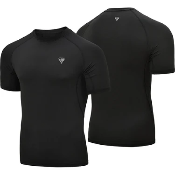 Рашгард RDX T15 Short Sleeve Rash Guard Black