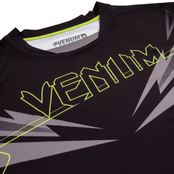 Футболка Venum Sharp 3.0 Dry Tech T-shirt Black Yellow
