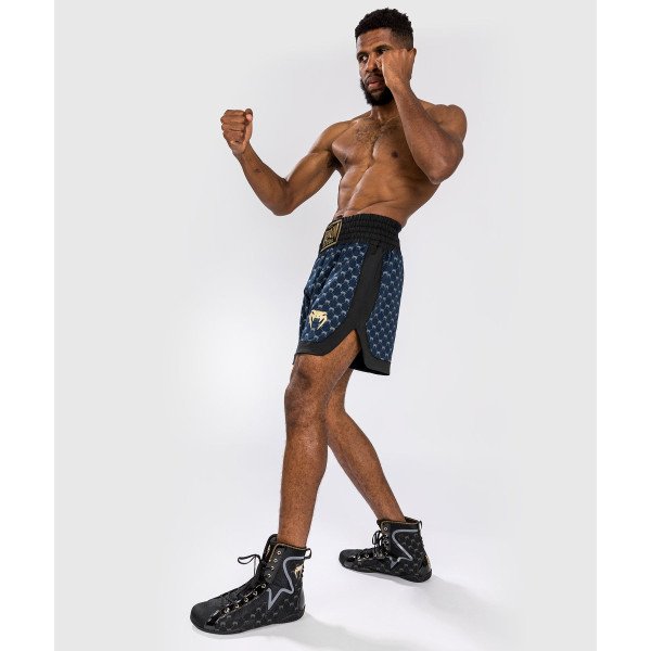Боксерські шорти Venum Monogram Boxing Short Black Navy Blue