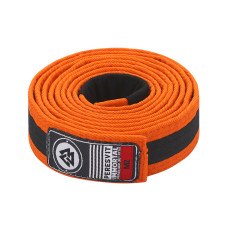 Дитячий пояс для кімоно Peresvit BJJ Belt Kid's Orange Black Stripe
