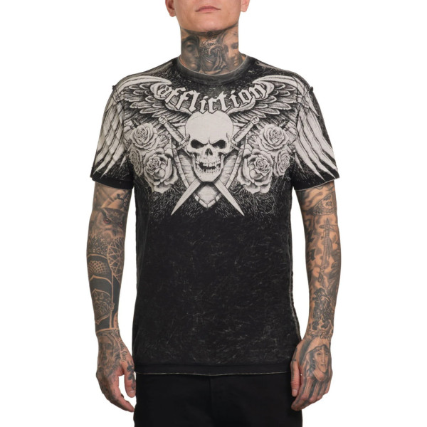 Двустороння футболка Affliction Wage Chaos Tee