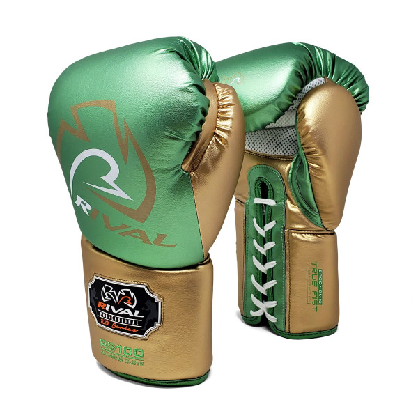 Боксерські рукавиці Rival RS100 Professional Sparring Gloves Green Gold