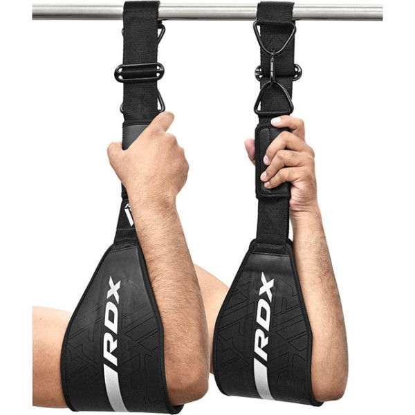 Петлі підвісні RDX F6 Kara Gym Workout Abs Straps Black White
