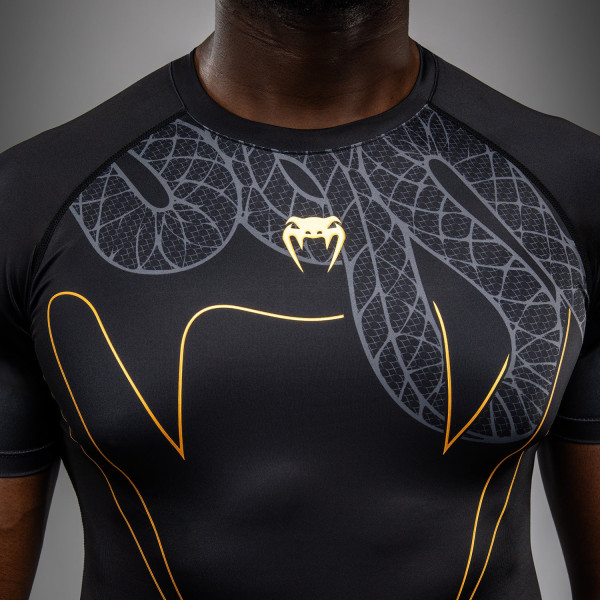 Рашгард Venum Serpenti T-Shirt Black Silver Gold
