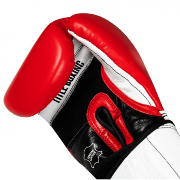 Боксерські рукавиці Title Premium Leather Performance Training Gloves Red