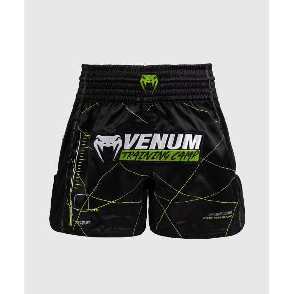 Тайські шорти Venum Training Camp 4.0 Muay Thai Shorts - Black/Neon Green