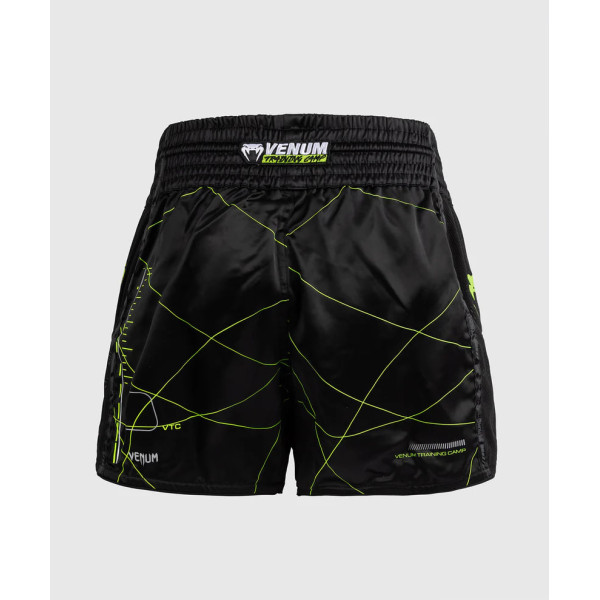 Тайські шорти Venum Training Camp 4.0 Muay Thai Shorts - Black/Neon Green