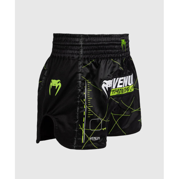 Тайські шорти Venum Training Camp 4.0 Muay Thai Shorts - Black/Neon Green