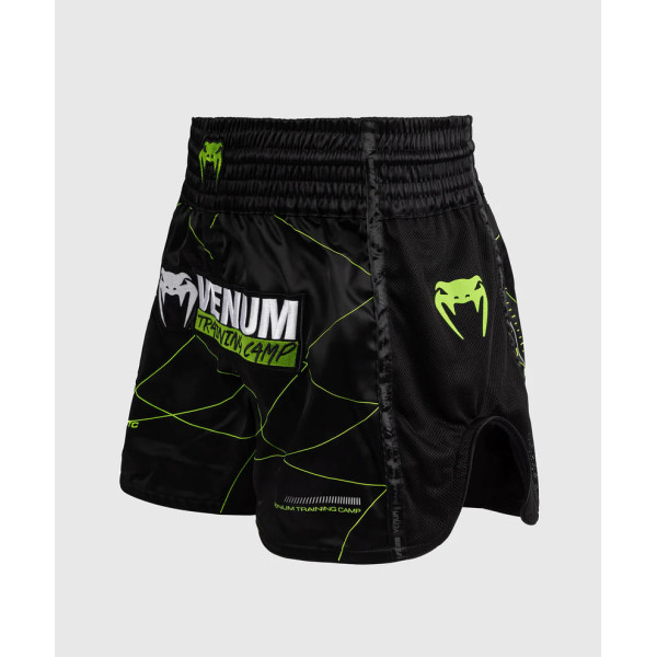 Тайські шорти Venum Training Camp 4.0 Muay Thai Shorts - Black/Neon Green