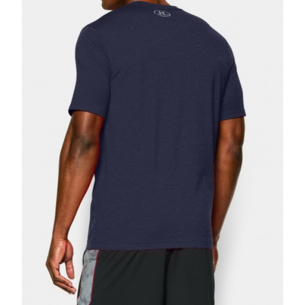 Футболка Under Armour Charged Cotton Left Chest Lockup Navy