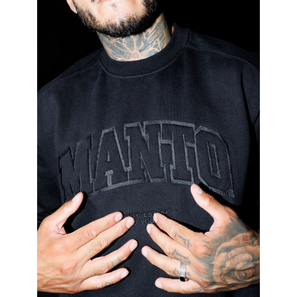 Світшот MANTO Crewneck Varsity Black