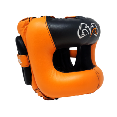 Боксерський шолом з бампером Rival Guerrero RHGFS3 Facesaver Headgear Orange