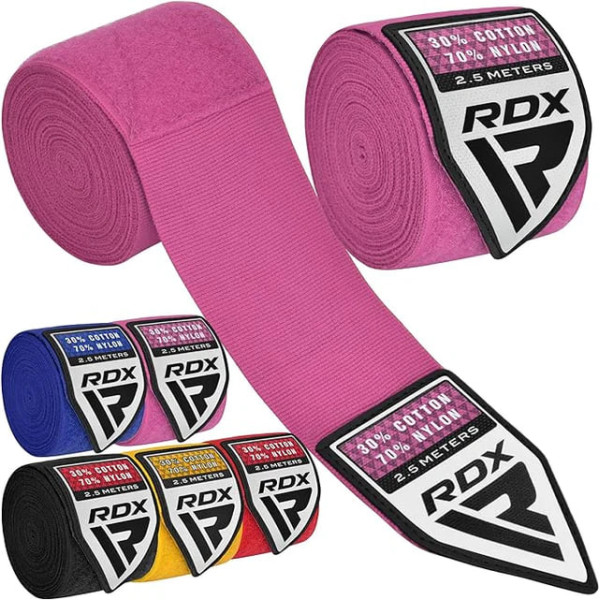 Бинти RDX Boxing Hand Wraps 2.5 Metter Pink