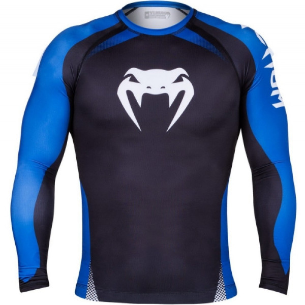 Рашгард Venum No Gi IBJJF Approved Rash Guard Black Blue