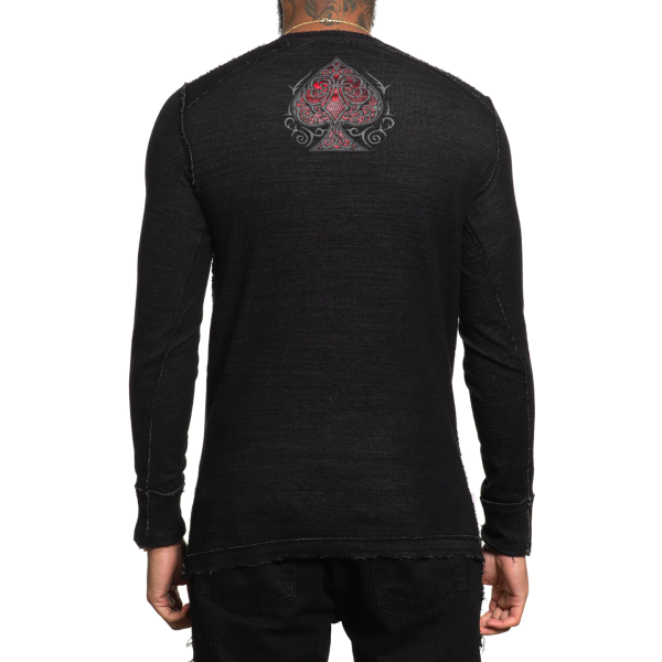 Двосторонній лонгслів Affliction Reversible Paramount Black Dusty Olive