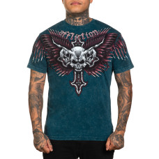 Футболка Affliciton Hyper Speed Tee Atlantic Deep Lava Wash