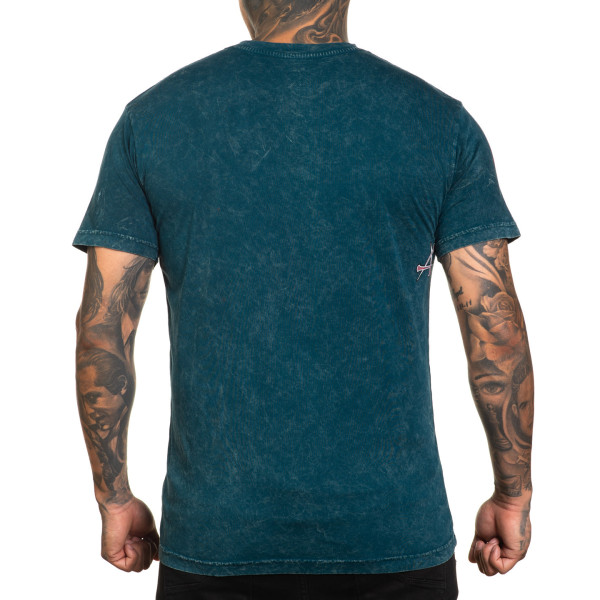 Футболка Affliciton Hyper Speed Tee Atlantic Deep Lava Wash