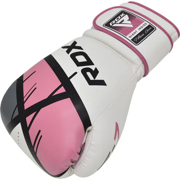 Боксерські рукавиці RDX F7 Ego Boxing Gloves White Pink