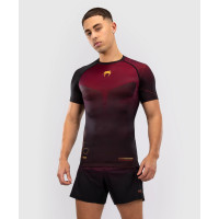 Рашгард Venum Tactical XT Short Sleeve Rashguard - Black/Burgundy/Gold