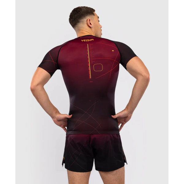 Рашгард Venum Tactical XT Short Sleeve Rashguard - Black/Burgundy/Gold