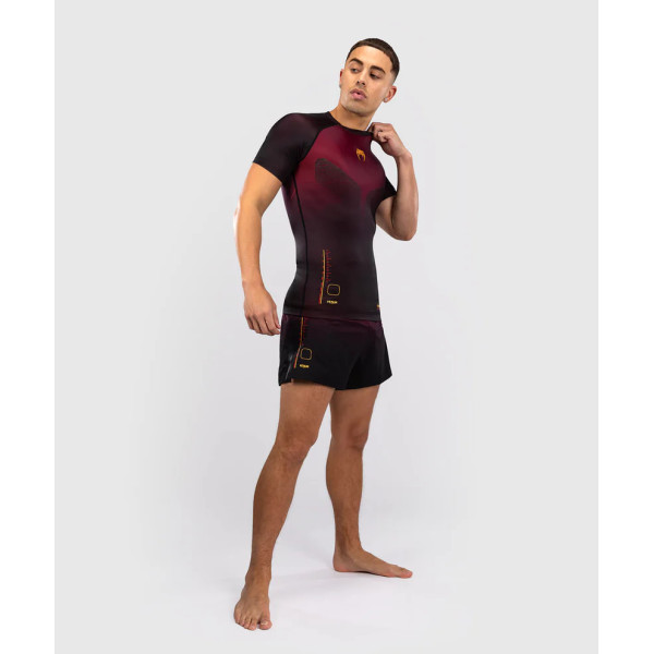 Рашгард Venum Tactical XT Short Sleeve Rashguard - Black/Burgundy/Gold