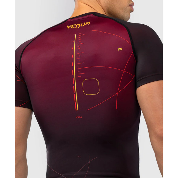 Рашгард Venum Tactical XT Short Sleeve Rashguard - Black/Burgundy/Gold