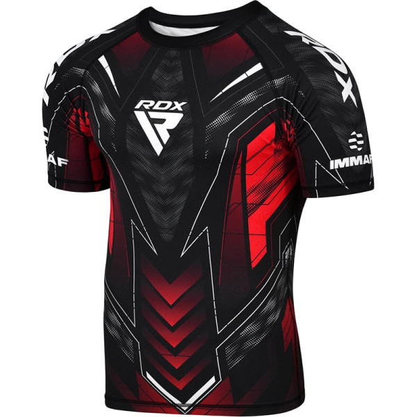 Компресійна футболка RDX IMMAF Approved Half Sleeves Red