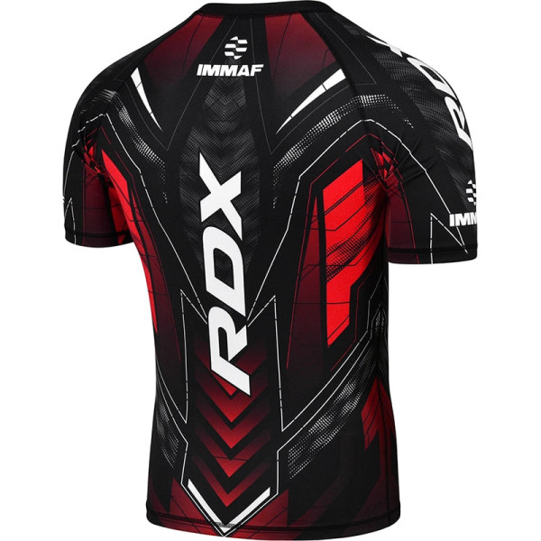 Компресійна футболка RDX IMMAF Approved Half Sleeves Red